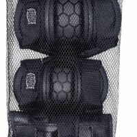 Xootz Kids 6 Piece Skate & BMX Knee Elbow and Wrist Pads Set Pad - Black - Image 3