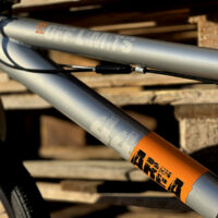 XN Area 44 20" Freestyle BMX Bike w/ 360 Gyro - Metallic Grey/Orange - Image 7