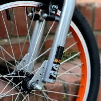 XN Area 44 20" Freestyle BMX Bike w/ 360 Gyro - Metallic Grey/Orange - Image 8
