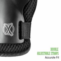 Xootz Kids 6 Piece Skate & BMX Knee Elbow and Wrist Pads Set - Black - Image 2