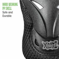 Xootz Kids 6 Piece Skate & BMX Knee Elbow and Wrist Pads Set - Black - Image 3