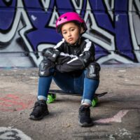 Xootz Kids 6 Piece Skate & BMX Knee Elbow and Wrist Pads Set - Black - Image 7