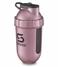 ShakeSphere Shaker Tumbler - Rose Gold/Black