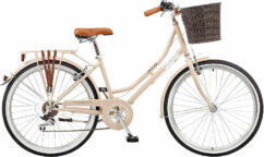 Viking Belgravia Ladies Traditional Heritage Bicycle, 26" Wheel - Latte