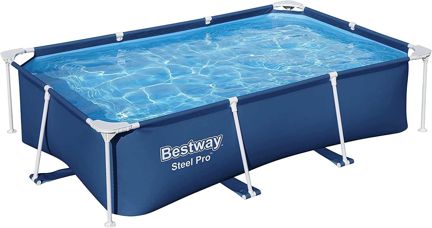Bestway Steel Pro Frame Rectangular Outdoor Swimming Pool - 8ft 6in