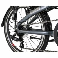 Dawes Kingpin Folding Bicycle, 20" Wheel, 7 Speed - Grey - Image 4