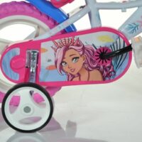 Dino Alyssa 12" Kids Bike - White/Pink - Image 3