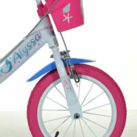 Dino Alyssa 14" Kids Bike - White/Pink - Image 4