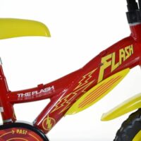 Dino Flash Kids 12" Wheel Bike - Red/Yellow - Image 2