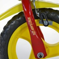 Dino Flash Kids 12" Wheel Bike - Red/Yellow - Image 3