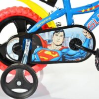 Dino Superman Kids 12" Wheel Bike - Blue/Red - Image 2