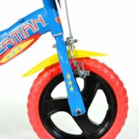 Dino Superman Kids 12" Wheel Bike - Blue/Red - Image 3