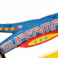 Dino Superman Kids 12" Wheel Bike - Blue/Red - Image 4