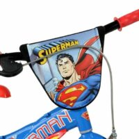 Dino Superman Kids 12" Wheel Bike - Blue/Red - Image 5