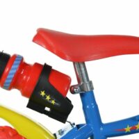 Dino Superman Kids 12" Wheel Bike - Blue/Red - Image 6