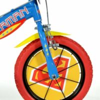 Dino Superman Kids 14" Wheel Bike - Blue/Red - Image 2