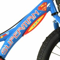 Dino Superman Kids 20" Wheel Bike - Blue/Red - Image 3