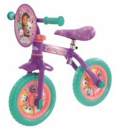 Gabby's Dollhouse 2-in-1 10" Training Bike - Purple