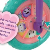 Gabby's Dollhouse 2-in-1 10" Training Bike - Purple - Image 3