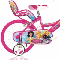 Dino Princess Kids 16" Wheel Bike - Pink - Image 4