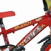 Dino Cars Kids 12" Wheel Bike - Red - Image 3