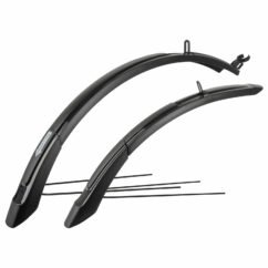 M-Wave Mud Max Front and Rear Adjustable Bike Mudguard Set - Black