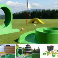 My Mini Golf Set Pro - Crazy Golf Obstacle Set With Carry Bag - Image 3