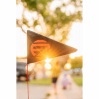 EzyRoller Bottle Holder and Flag - Grey - Image 3