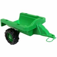 Dolu Kids Tractor Pedal Operated Ride On Truck with Trailer, Green - 3 Years+ - Image 4