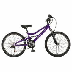 Falcon Siren Girls Full Suspension Mountain Bike 24" - Purple