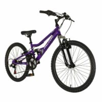 Falcon Siren Girls Full Suspension Mountain Bike 24" - Purple - Image 2