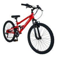 Falcon Neutron 24" Boys Full Suspension Mountain Bike - Red - Image 2