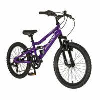 Falcon Moonstone 20" Kids Girls Full Suspension Mountain Bike - Purple - Image 2