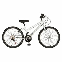 Falcon Aurora 24" Kids Girls Rigid Mountain Bike - White