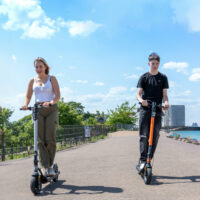 E-Glide V2 Electric Scooter - White/Black - Image 3