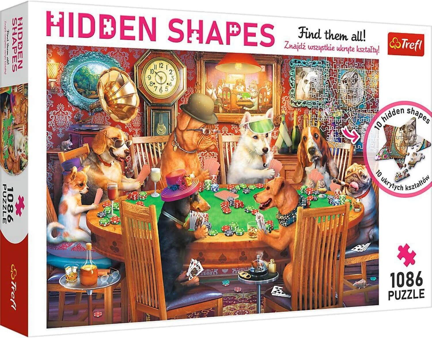 Trefl Game Night Puzzle Adult 10 Hidden Shapes - 1086 Pieces