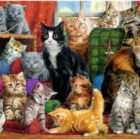 Trefl Feline Meeting Puzzle Adults - 1000 Pieces - Image 2