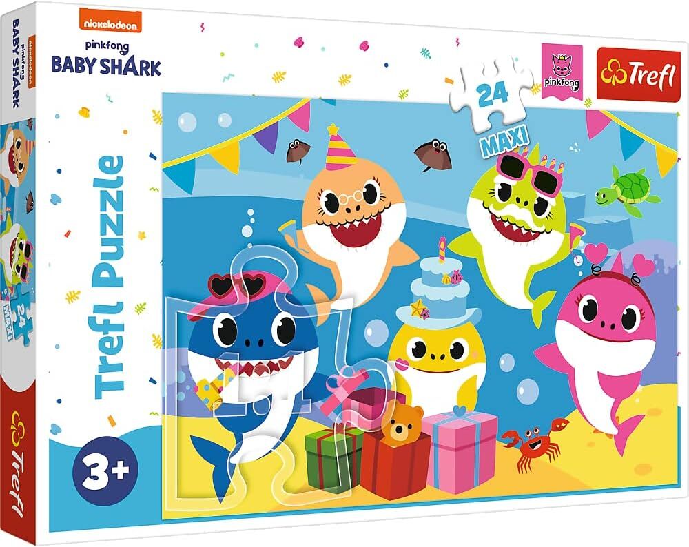 Trefl Happy Baby Shark Puzzle - 24 Pieces