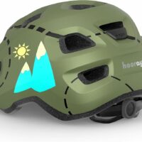MET Hooray Kids Cycling Helmet 52-56cm - Forest Green - Image 3