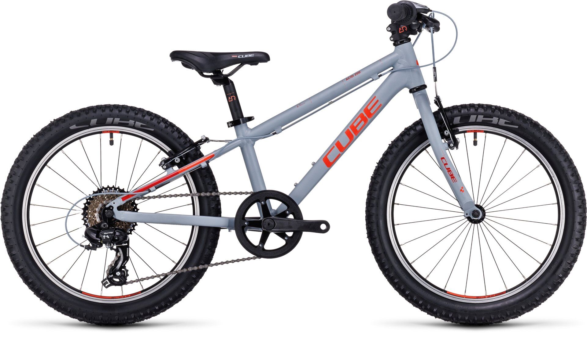 Cube Acid 200 Kids MTB 20in Wheel - Grey/Red
