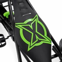 Xootz Viper Racing Go Kart Kids Ride On Pedal Car - Black/Green - Image 3