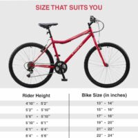 Insync Breeze SLR Ladies MTB 18 Speed, 26 in Wheels - Red - Image 3