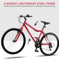 Insync Breeze SLR Ladies MTB 18 Speed, 26 in Wheels - Red - Image 6