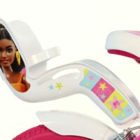 Dino Barbie Rosa Kids Bike with Stabilisers - 14" Wheels - Image 4