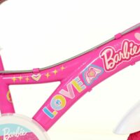 Dino Barbie Rosa Kids Bike with Stabilisers - 14" Wheels - Image 6
