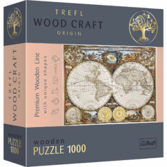 Trefl Ancient World Map Wooden Puzzle - 1000 Pieces