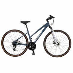 Claud Butler Explorer 3.0 Low Step Hybrid Bike - Blue/White