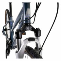Claud Butler Explorer 3.0 Low Step Hybrid Bike - Blue/White - Image 3