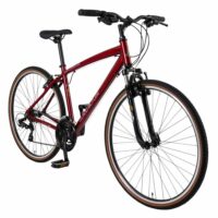 Claud Butler Explorer 2.0 Hybrid Bike - Red - Image 2