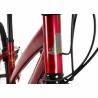 Claud Butler Explorer 2.0 Low Step Hybrid Bike - Red - Image 3